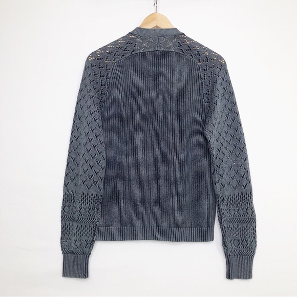 Sundance gray ribbed button cardigan - Picture 11 of 14